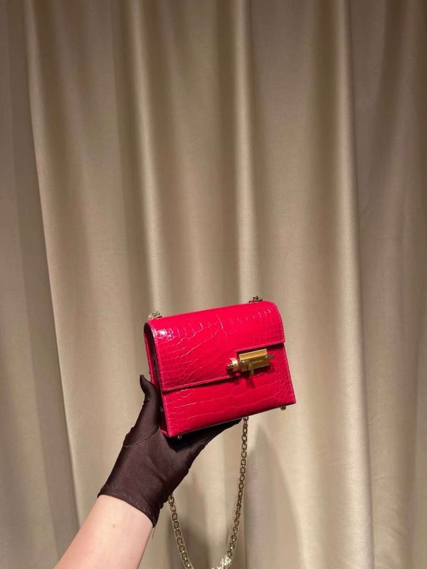 Hermes Verrou 17 Shiny Allligator Braise GHW